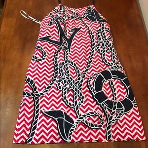 Vineyard Vines Pink and Navy Mini Dress